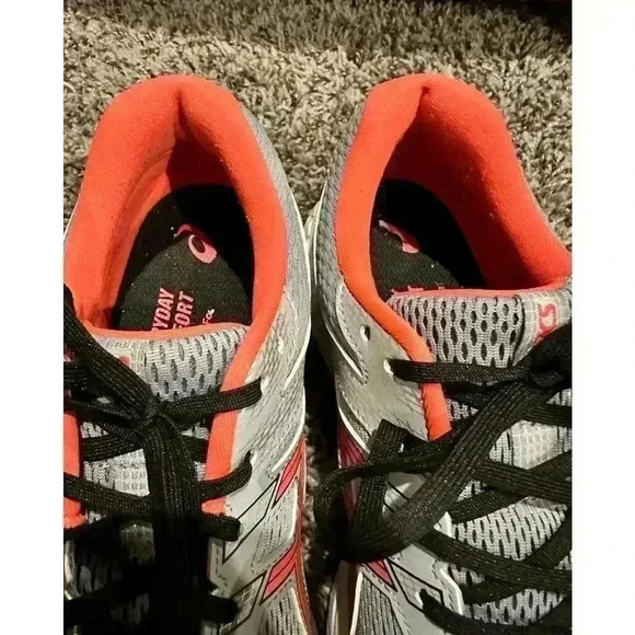 Asics Womens Gel Contend 6 1012A571 Gray Running Shoes Sneakers Size 10 - Picture 8 of 9